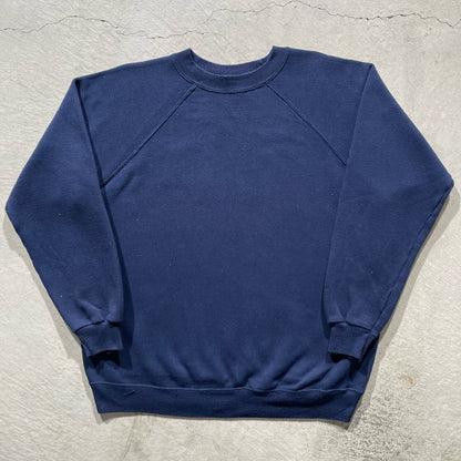 90s Blank Navy Sweatshirt- L