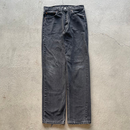 90s Faded Black Levi's 501s- 30