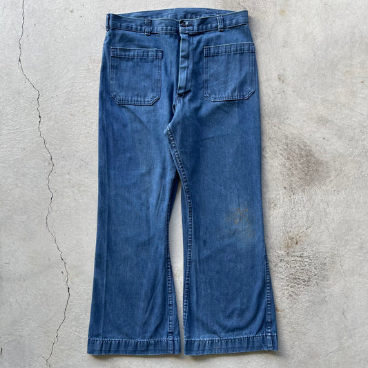 70s USN Seafarer Bell Bottoms- 32