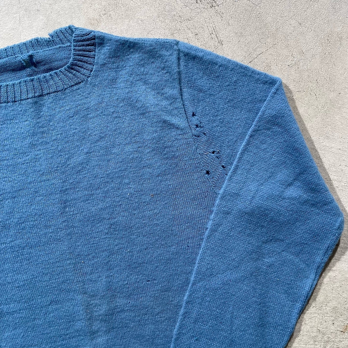 50s Baby Blue Wool Sweater- S