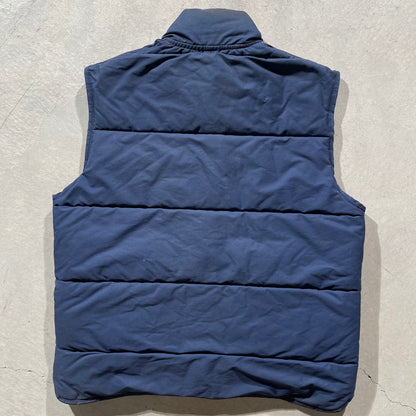 80s Reversible Two Tone Puffer Vest- L